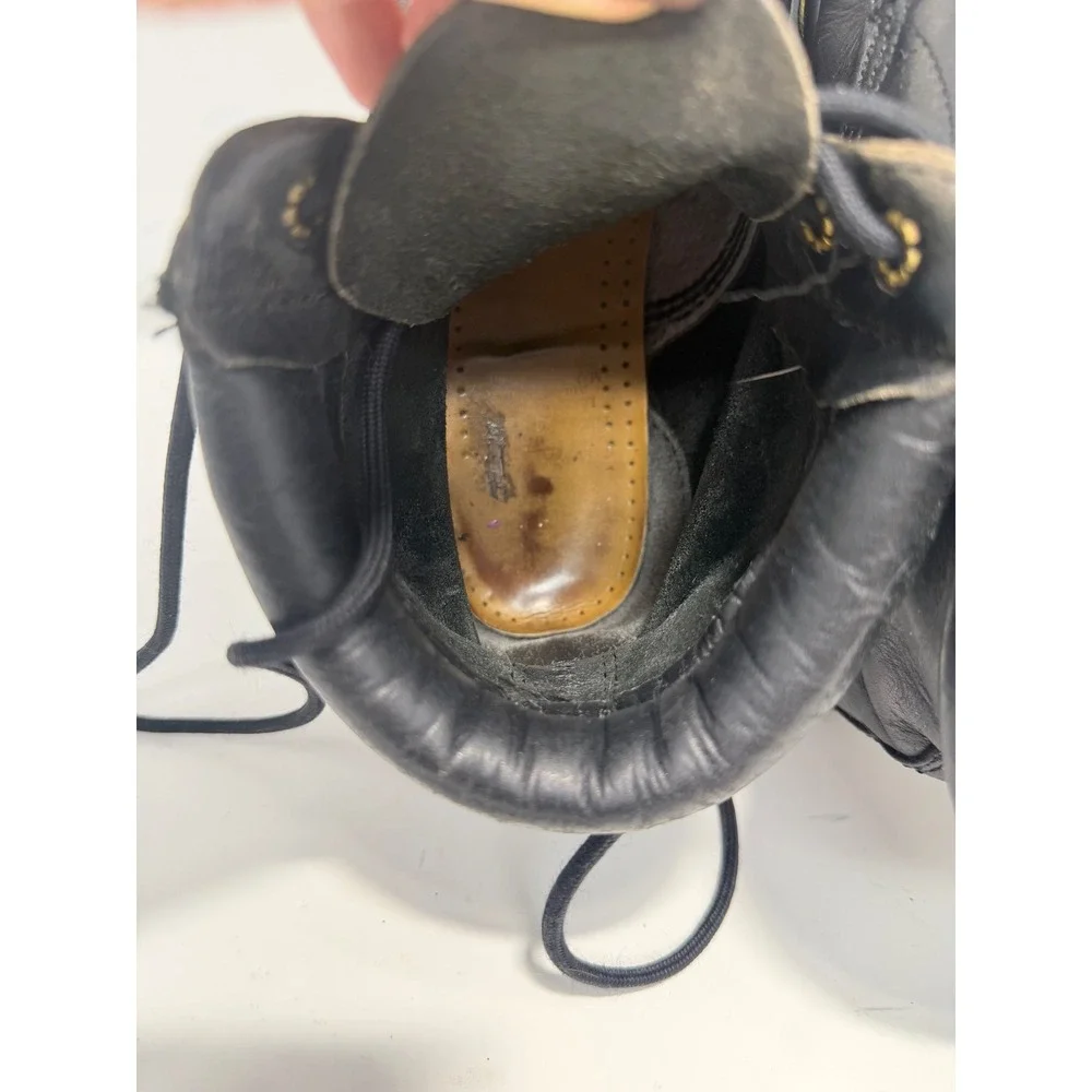 Dr Martens Black‎ Leather Lace Up Ankle Boots Mens 8 Eye US Mens4, US Women's 5